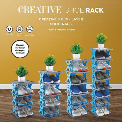 Smart Foldable 5 Layer Shoe Rack